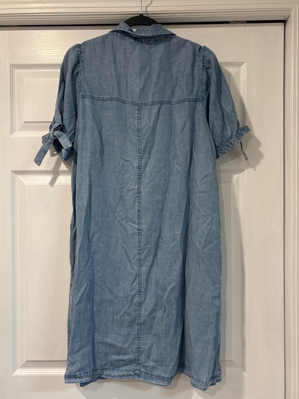 Jane and Delancey Light Denim Button-Front Midi Shirt Dress - Picture 5 of 9